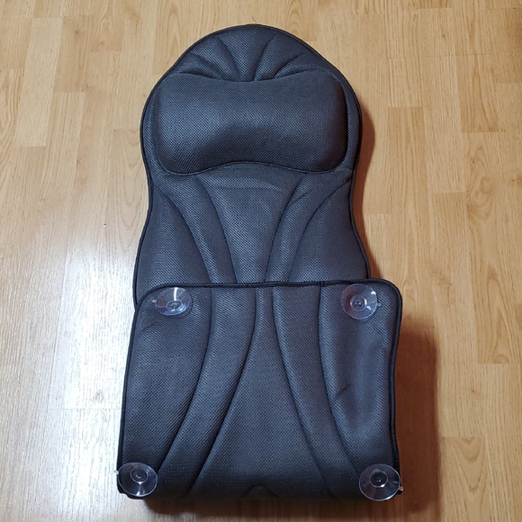 Black Bath Seat Cushion with Suction Cups - Picture 1 of 5